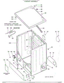 02 - Cabinet Assembly parts for Ge Dryer DDG8188VHL from AppliancePartsPros.com