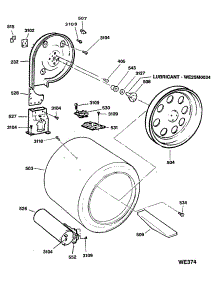 04 - Section4 parts for Ge Dryer DDG9680RDMAA from AppliancePartsPros.com