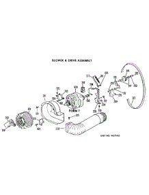 04 - Blower & Drive Assembly parts for Ge Dryer DDE8108VHL from AppliancePartsPros.com