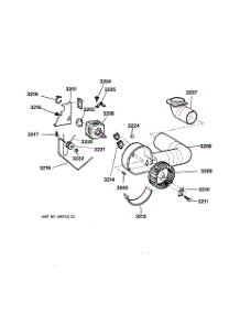 02 - Blower & Drive Assembly parts for Ge Dryer DDP1375GEM from AppliancePartsPros.com