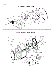 04 - Blower & Drive Asm. parts for Ge Dryer DDG9280VCC from AppliancePartsPros.com