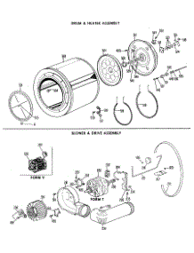 04 - Drum & Heater Assembly parts for Ge Dryer DDE7110VML from AppliancePartsPros.com