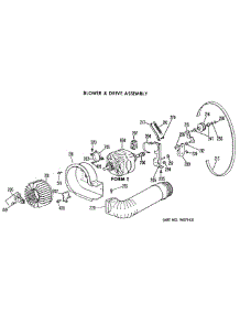 04 - Blower & Drive Assembly parts for Ge Dryer DDE8100DAL from AppliancePartsPros.com