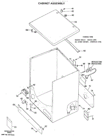 02 - Cabinet Assembly parts for Ge Dryer DDG6580GDL from AppliancePartsPros.com