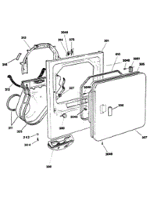 02 - Section2 parts for Ge Dryer DDE8500SAMWH from AppliancePartsPros.com