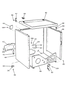 03 - Section3 parts for Ge Dryer DDE8505SAMWW from AppliancePartsPros.com