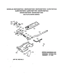 06 - Gas Valve & Burner Assembly parts for Ge Dryer DBXR453GT0WB from AppliancePartsPros.com