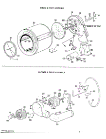 04 - Drum & Duct Assembly parts for Ge Dryer DDG7980GCL from AppliancePartsPros.com