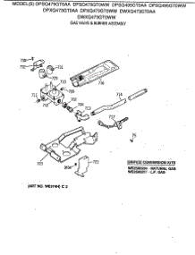 06 - Gas Valve & Burner Assembly parts for Ge Dryer DPXQ473GT0WW from AppliancePartsPros.com