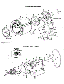 03 - Drum & Duct Assembly parts for Ge Dryer DDG5886MAL from AppliancePartsPros.com