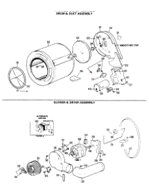 03 - Drum & Duct Assembly parts for Ge Dryer DDG7180MBL from AppliancePartsPros.com