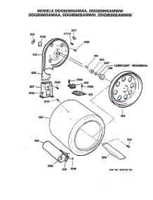 04 - Section4 parts for Ge Dryer DDG8580SAMAA from AppliancePartsPros.com