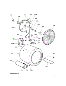 04 - Drum parts for Ge Dryer DWXQ473GT2AA from AppliancePartsPros.com