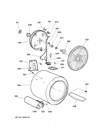 04 - Drum parts for Ge Dryer DPSQ475GT2WW from AppliancePartsPros.com