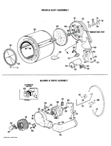 05 - Drum & Duct Assembly parts for Ge Dryer DDG5380GEL from AppliancePartsPros.com