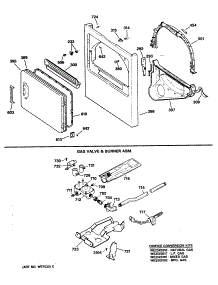 03 - Gas Valve & Burner Asm. parts for Ge Dryer DDG7980SAL from AppliancePartsPros.com