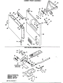 04 - Cabinet Front Assembly parts for Ge Dryer DDG7688MCL from AppliancePartsPros.com