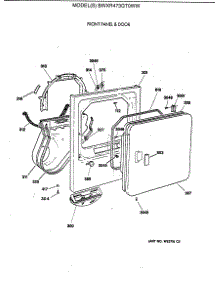 02 - Front Panel & Door parts for Ge Dryer BWXR473GT0WW from AppliancePartsPros.com