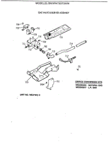 05 - Gas Valve & Burner Assembly parts for Ge Dryer BWXR473GT0WW from AppliancePartsPros.com