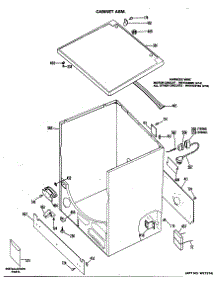 04 - Cabinet Asm. parts for Ge Dryer DDG7980GHL from AppliancePartsPros.com