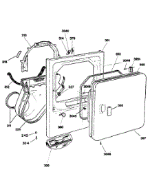 02 - Section2 parts for Ge Dryer DDE9605SAMAA from AppliancePartsPros.com