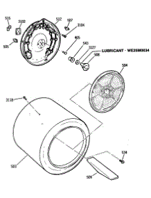 04 - Section4 parts for Ge Dryer DDE9605SAMAA from AppliancePartsPros.com