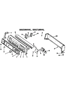 Backsplash For Ddg5984vkl And Ddg7188vkl Only parts for Ge Dryer DDG6380BCL from AppliancePartsPros.com