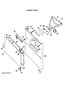 03 - Cabinet Front parts for Ge Dryer DDE7100MAL from AppliancePartsPros.com