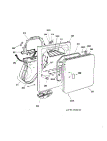 02 - Front Panel & Door parts for Ge Dryer DDSR475ET4WW from AppliancePartsPros.com