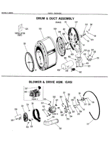 02 - Drum & Duct Assembly parts for Ge Dryer DDG7188PML from AppliancePartsPros.com