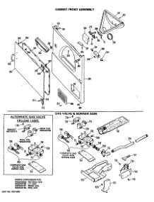 04 - Cabinet Front Assembly parts for Ge Dryer DDG7288MAL from AppliancePartsPros.com