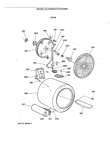 04 - Drum parts for Ge Dryer BWXR473GT2WW from AppliancePartsPros.com