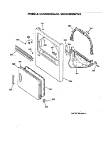 02 - Section2 parts for Ge Dryer DDC5000SBLAD from AppliancePartsPros.com