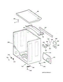 03 - Cabinet parts for Ge Dryer SIG7010ET1WG from AppliancePartsPros.com