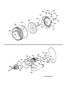 04 - Drum, Heater Asm., Blower & Drive Asm. parts for Ge Dryer SIG7010ET1WG from AppliancePartsPros.com