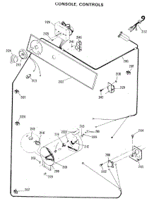 02 - Console, Controls parts for Ge Dryer DDP1270CAW from AppliancePartsPros.com