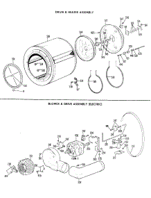 03 - Drum & Heater Assembly parts for Ge Dryer DDC4408AEL from AppliancePartsPros.com