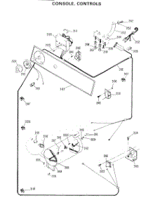 02 - Console, Controls parts for Ge Dryer DDP1275CAW from AppliancePartsPros.com