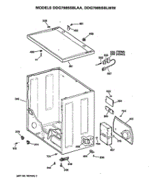 04 - Section4 parts for Ge Dryer DDG7985SBLAA from AppliancePartsPros.com