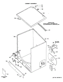 02 - Cabinet Assembly parts for Ge Dryer DDG5888MCL from AppliancePartsPros.com