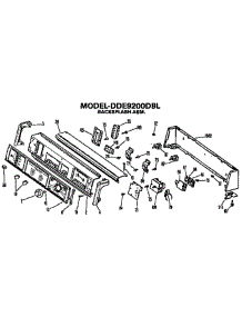 Backsplash For Dde9200dbl Only parts for Ge Dryer DDE8108VJL from AppliancePartsPros.com