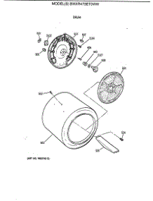 03 - Drum parts for Ge Dryer BWXR473ET0WW from AppliancePartsPros.com