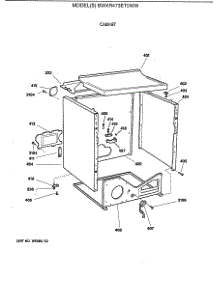 04 - Cabinet parts for Ge Dryer BWXR473ET0WW from AppliancePartsPros.com