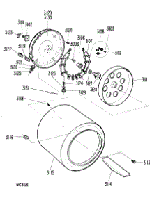 02 - Section2 parts for Ge Dryer DDP1380SAM from AppliancePartsPros.com
