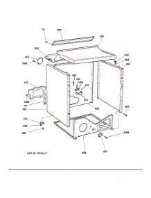 05 - Cabinet parts for Ge Dryer DBXR453ET2WB from AppliancePartsPros.com