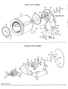 04 - Drum & Duct Assembly parts for Ge Dryer DDG6380GAL from AppliancePartsPros.com