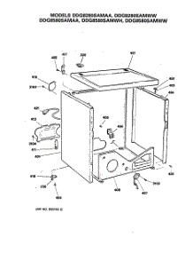 03 - Section3 parts for Ge Dryer DDG8580SAMWW from AppliancePartsPros.com