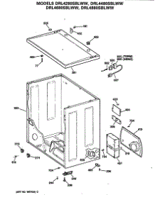 04 - Section4 parts for Ge Dryer DRL4880SBLWW from AppliancePartsPros.com