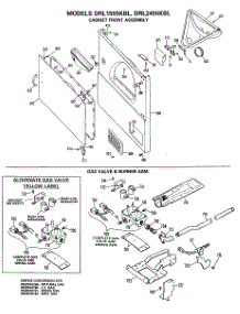 04 - Cabinet Front Assembly parts for Ge Dryer DRL2455KBL from AppliancePartsPros.com