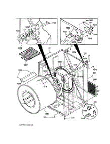 03 - Cabinet & Drum parts for Ge Dryer DSXH43EV0WW from AppliancePartsPros.com